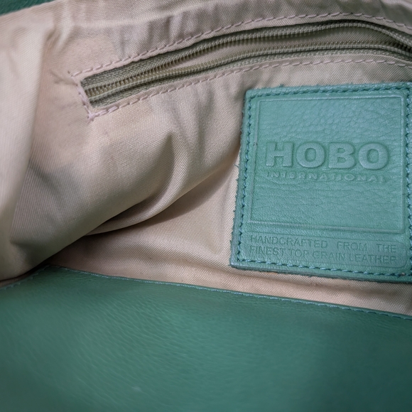 HOBO Green Leather Shoulder Bag - Picture 4 of 14